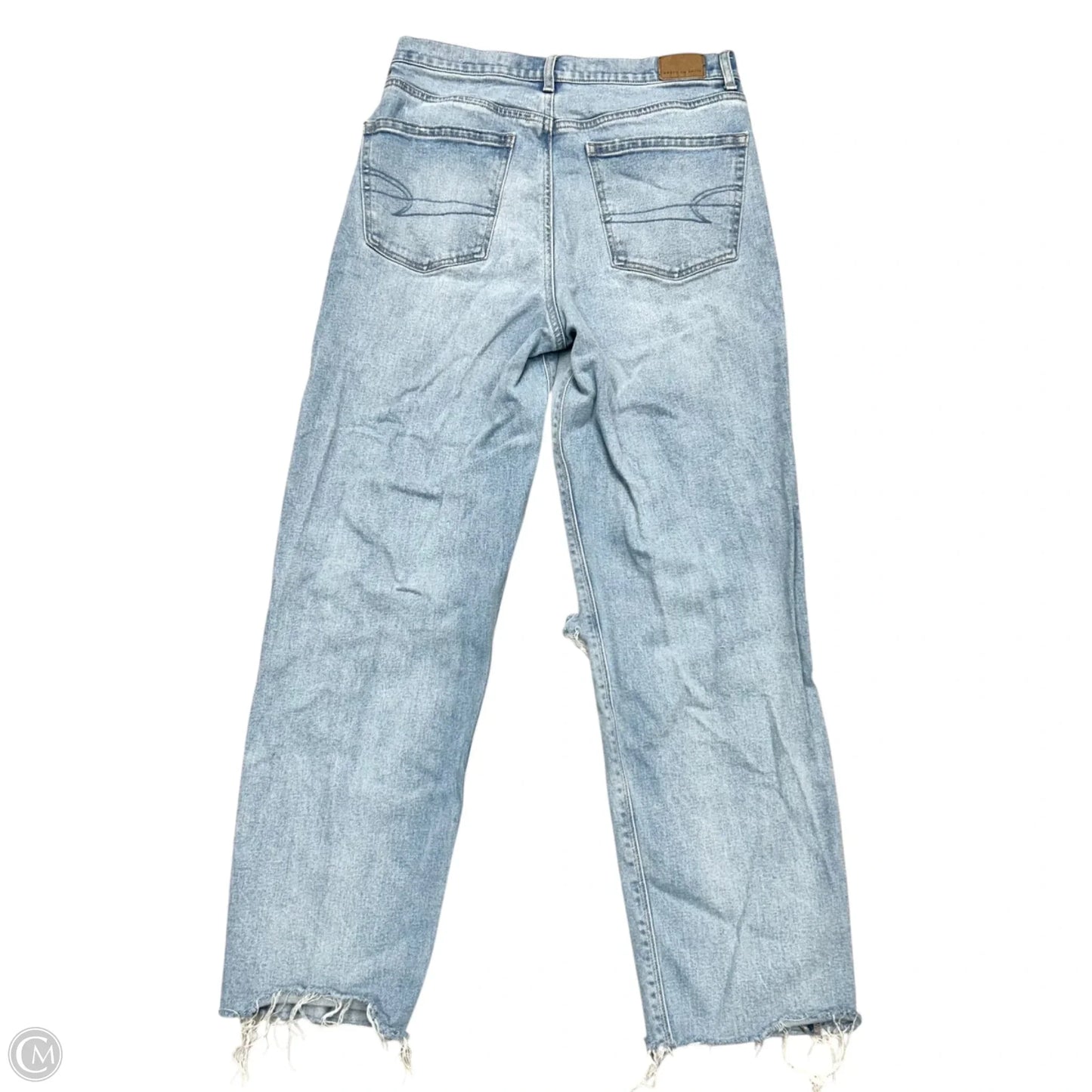 Jeans Boyfriend By American Eagle In Blue Denim, Size: 8
