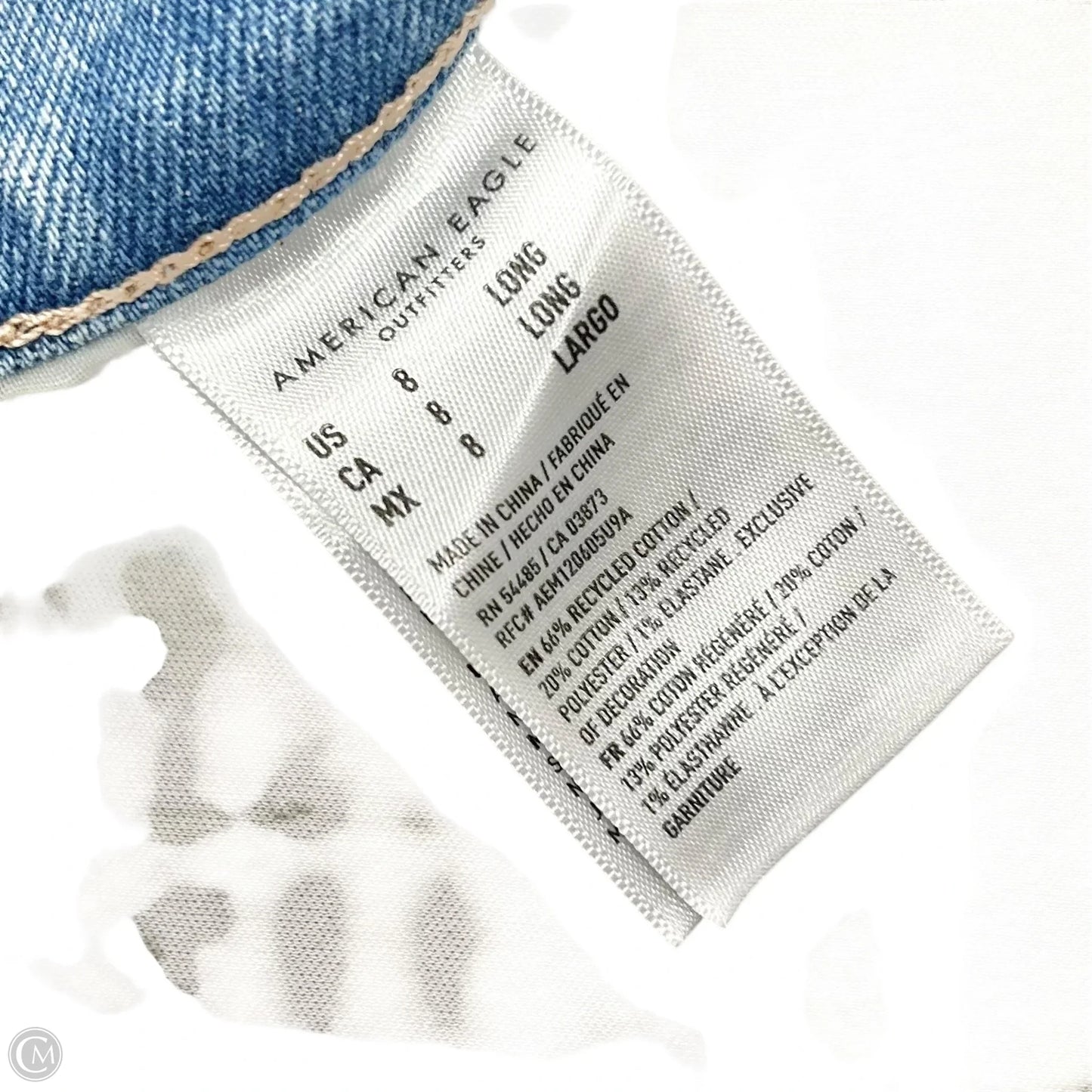 Jeans Boyfriend By American Eagle In Blue Denim, Size: 8