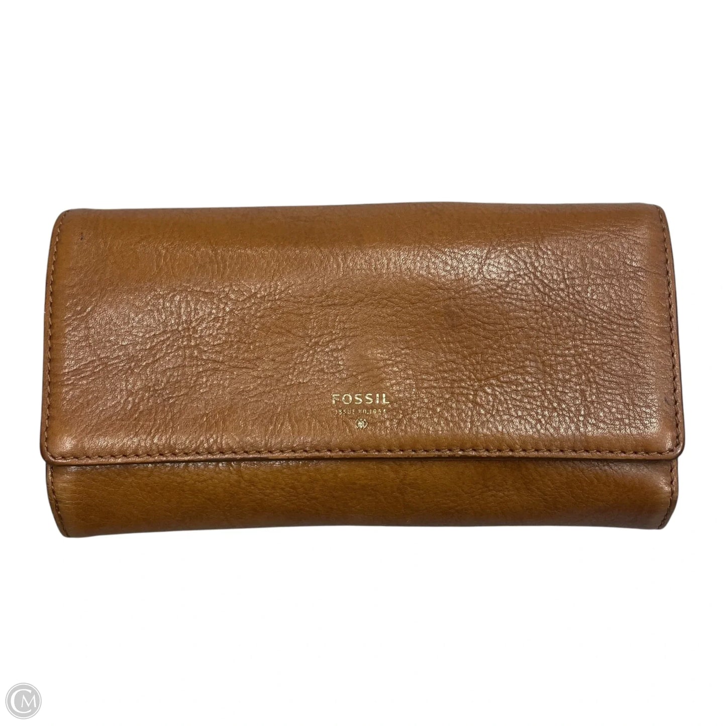 Wallet Leather By Fossil, Size: Medium