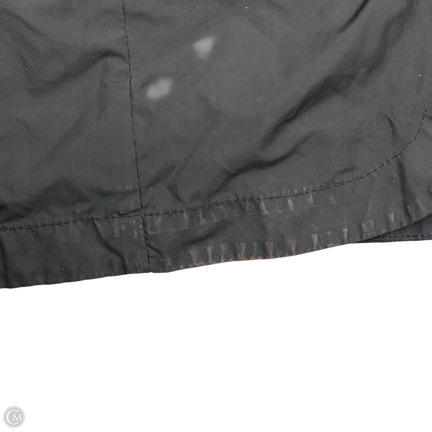 Jacket Windbreaker By Cole-haan In Black & Gold, Size: L