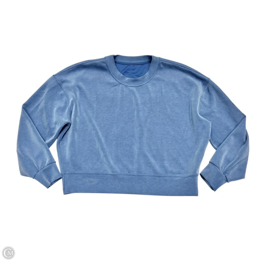 Athletic Sweatshirt Crewneck By Lululemon In Blue, Size: M