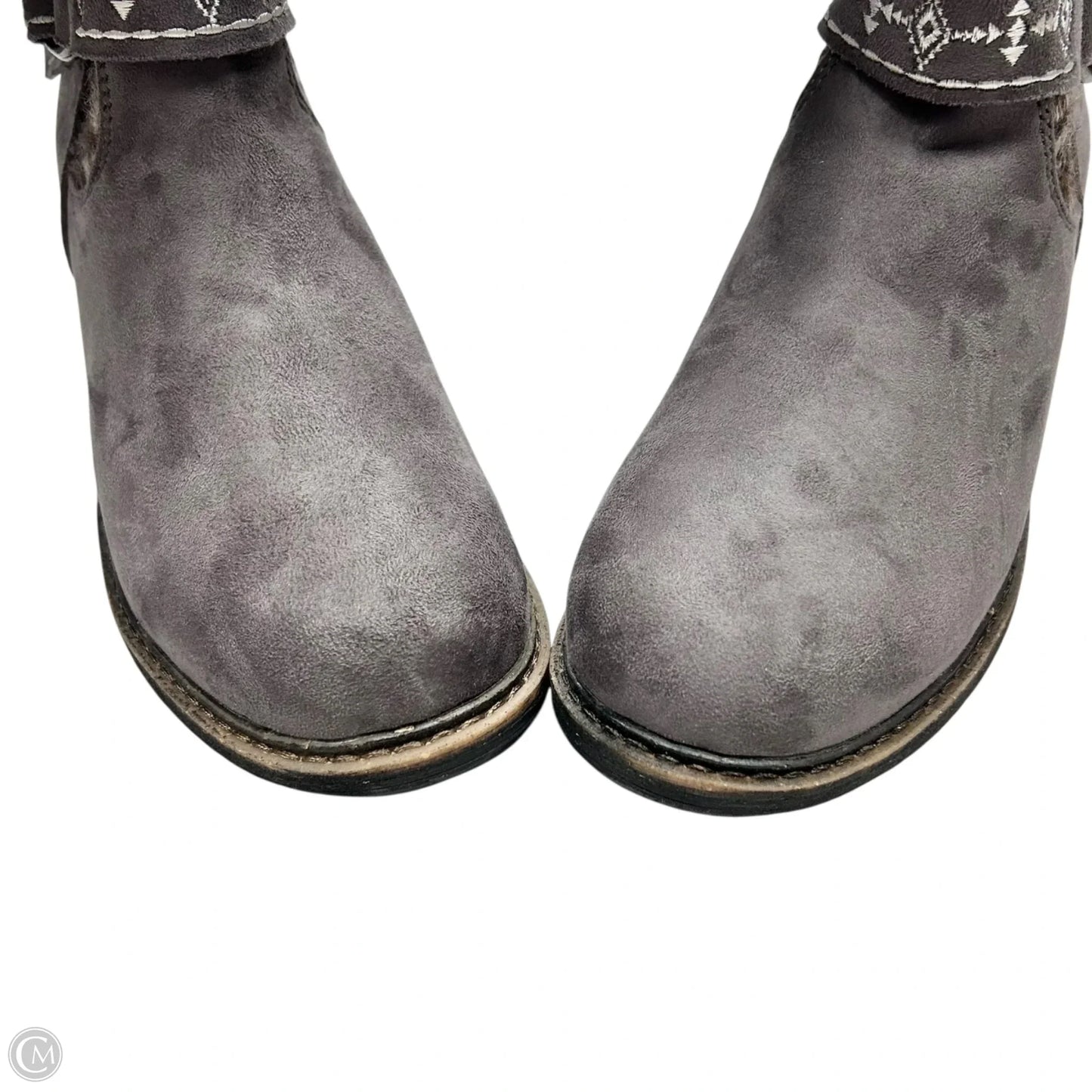 Boots Mid-calf Heels By Muk Luks In Grey, Size: 8