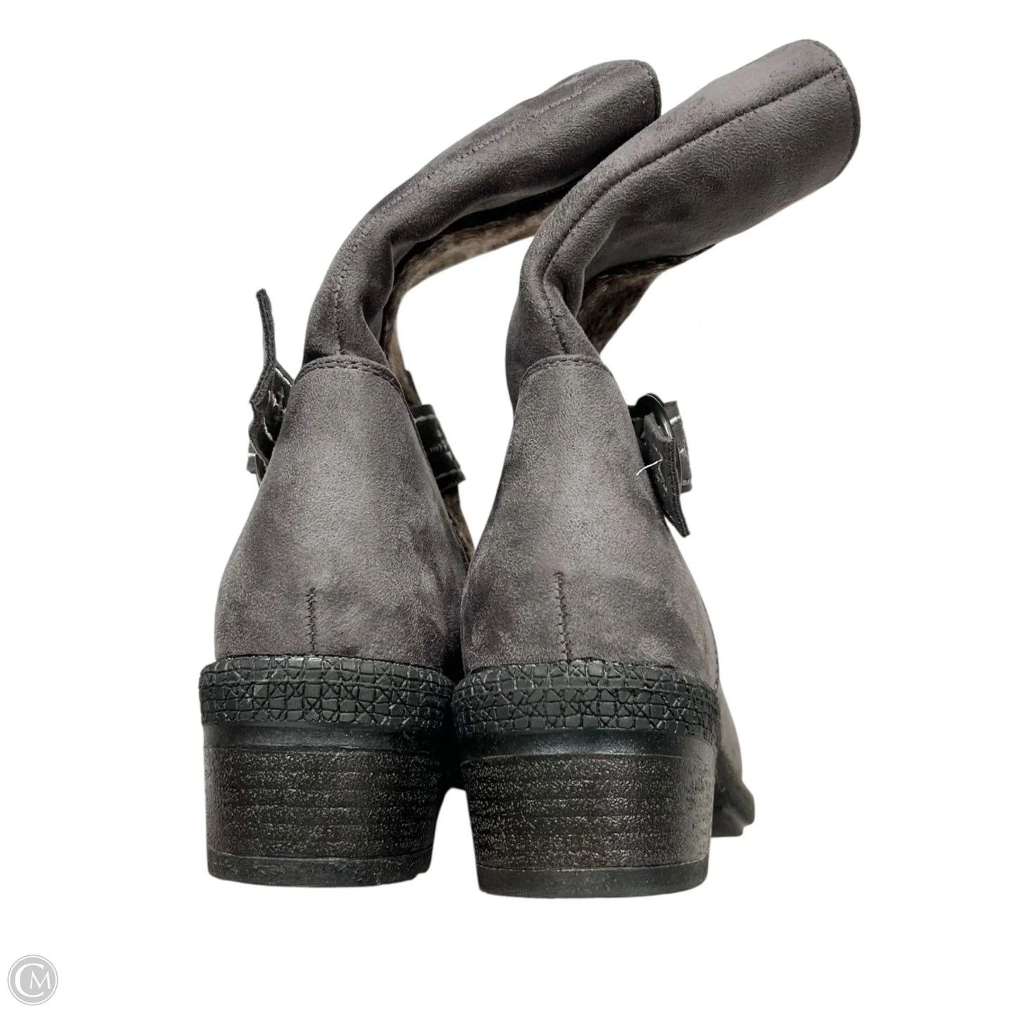 Boots Mid-calf Heels By Muk Luks In Grey, Size: 8