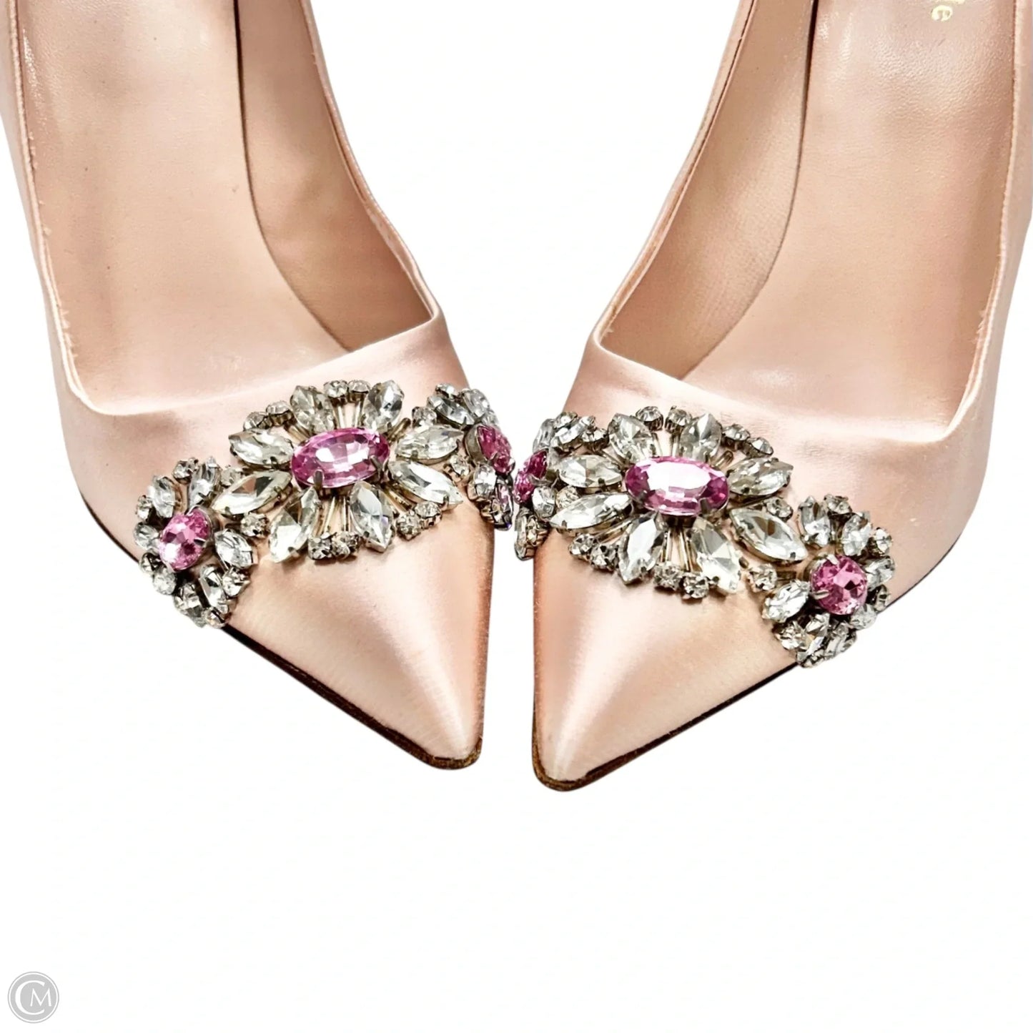 Shoes Designer By Kate Spade In Pink & Silver, Size: 9