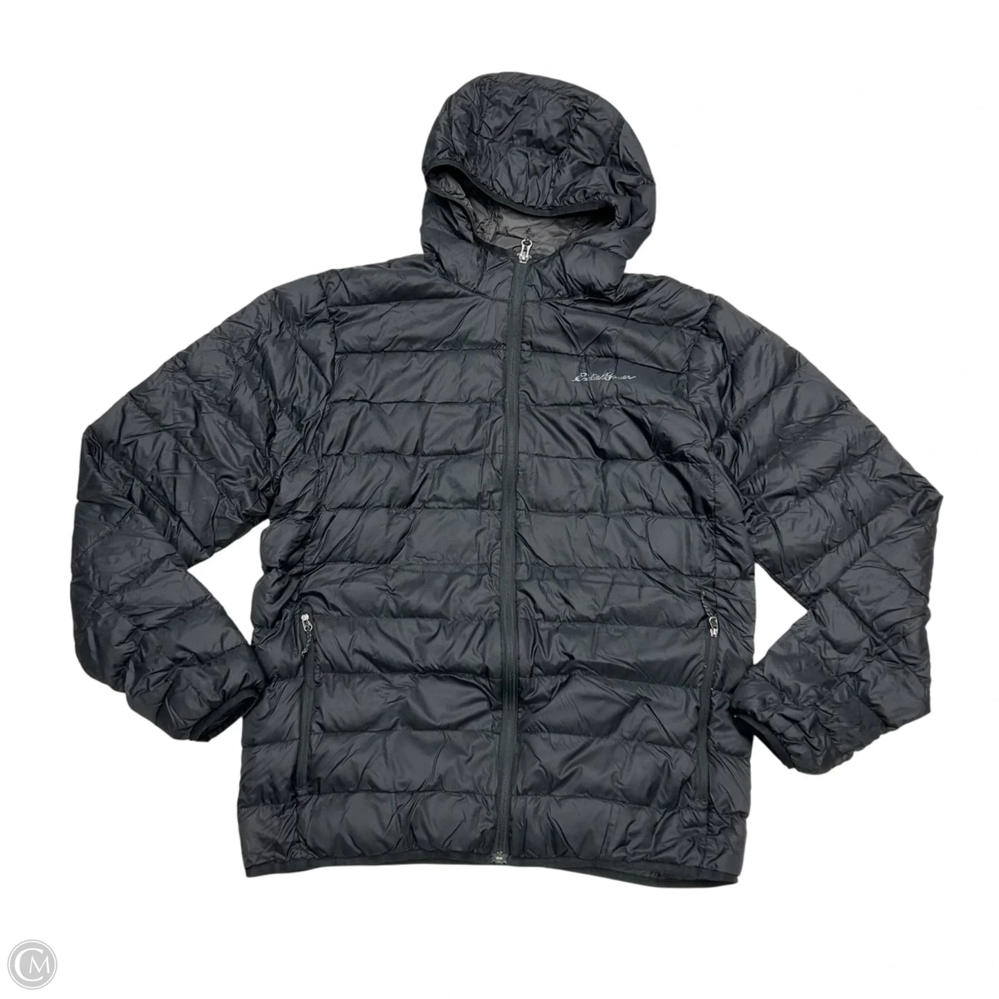 Jacket Puffer & Quilted By Eddie Bauer In Black, Size: L