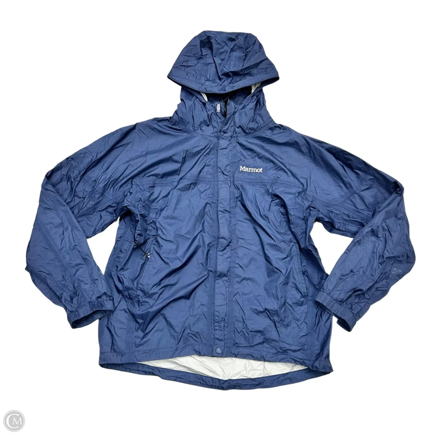 Coat Raincoat By Marmot In Blue, Size: L