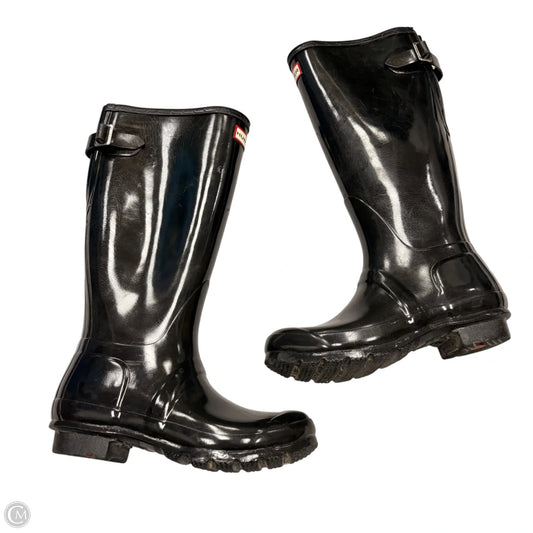 Boots Rain By Hunter In Black, Size: 7