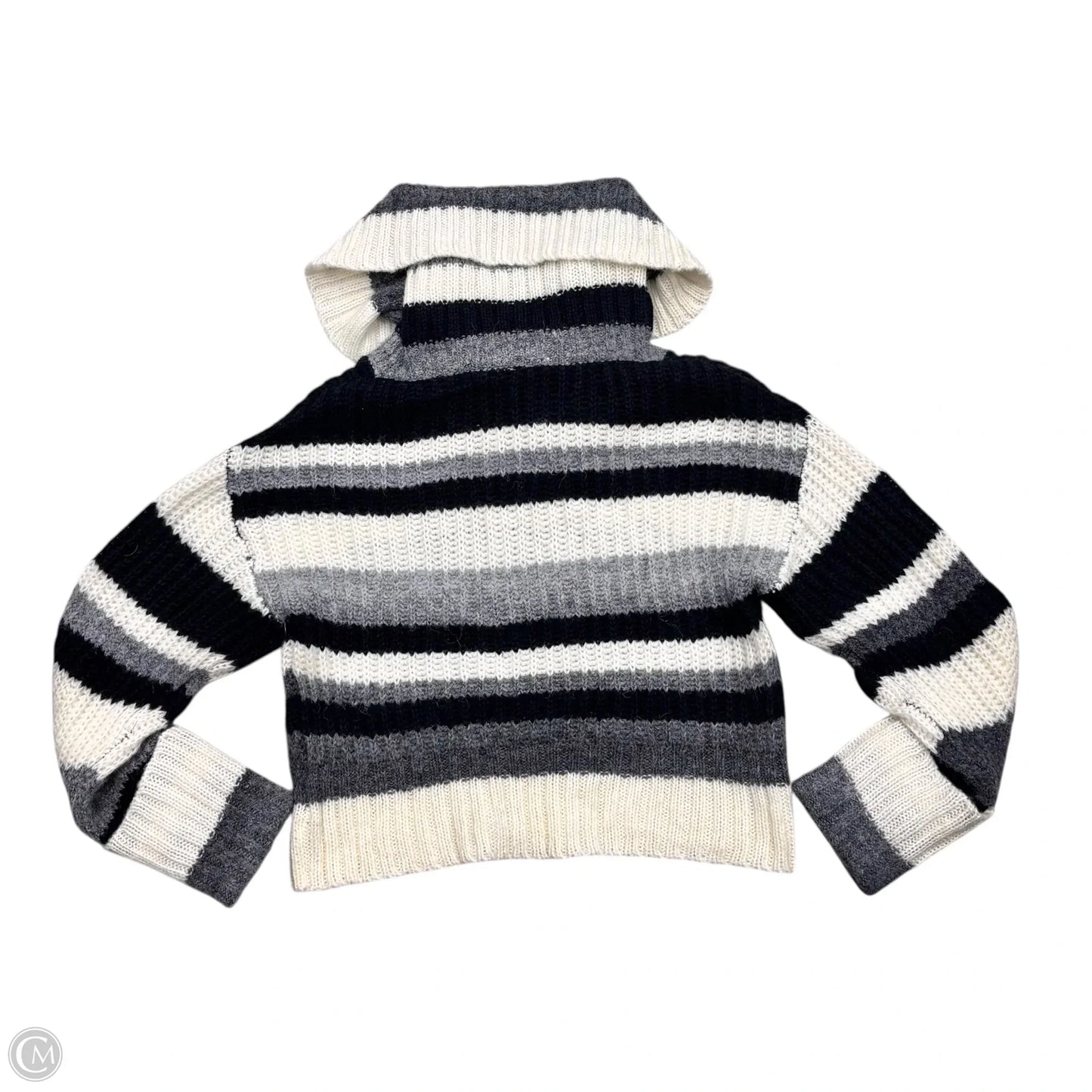 Sweater By Anthropologie In Black & Grey, Size: S