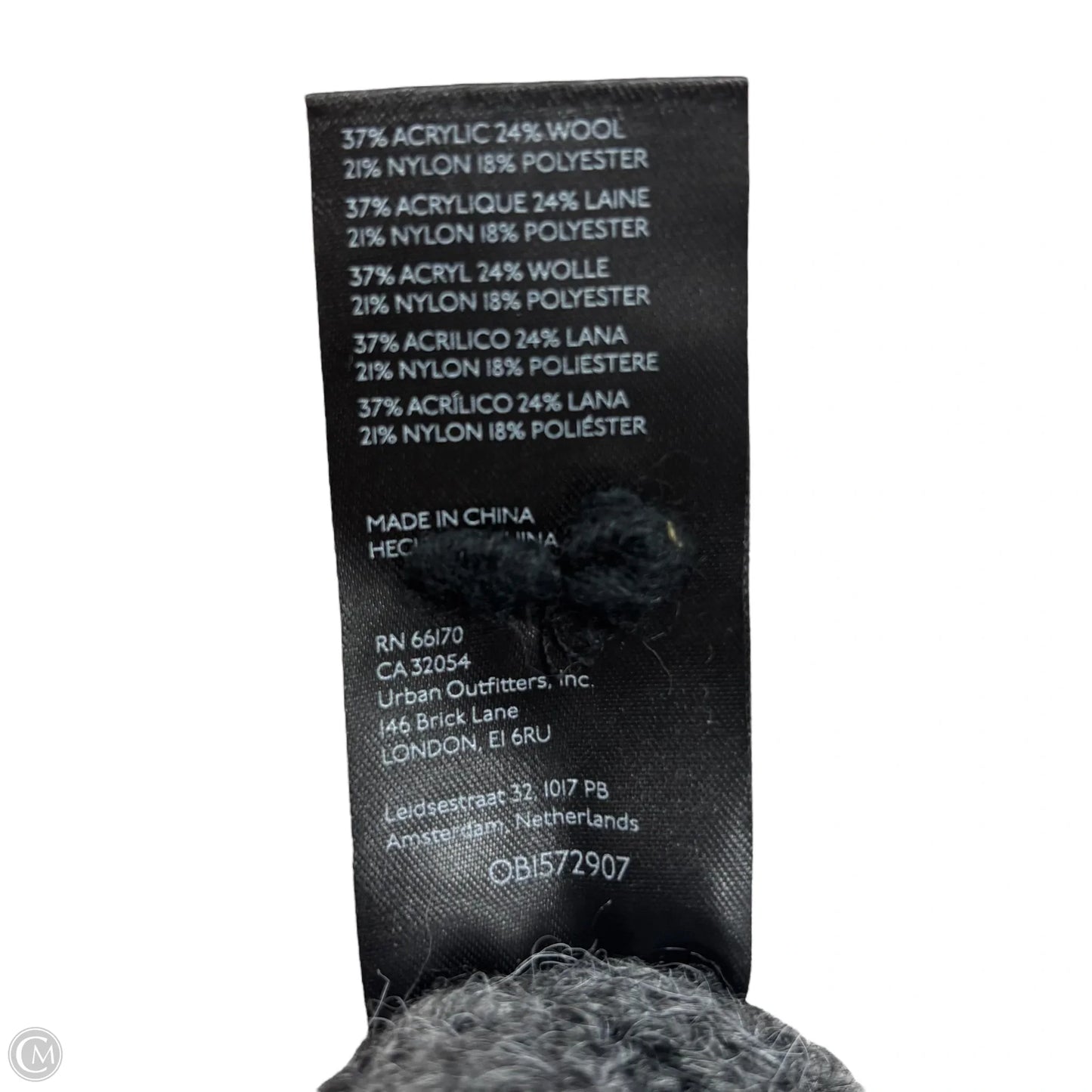 Sweater By Anthropologie In Black & Grey, Size: S