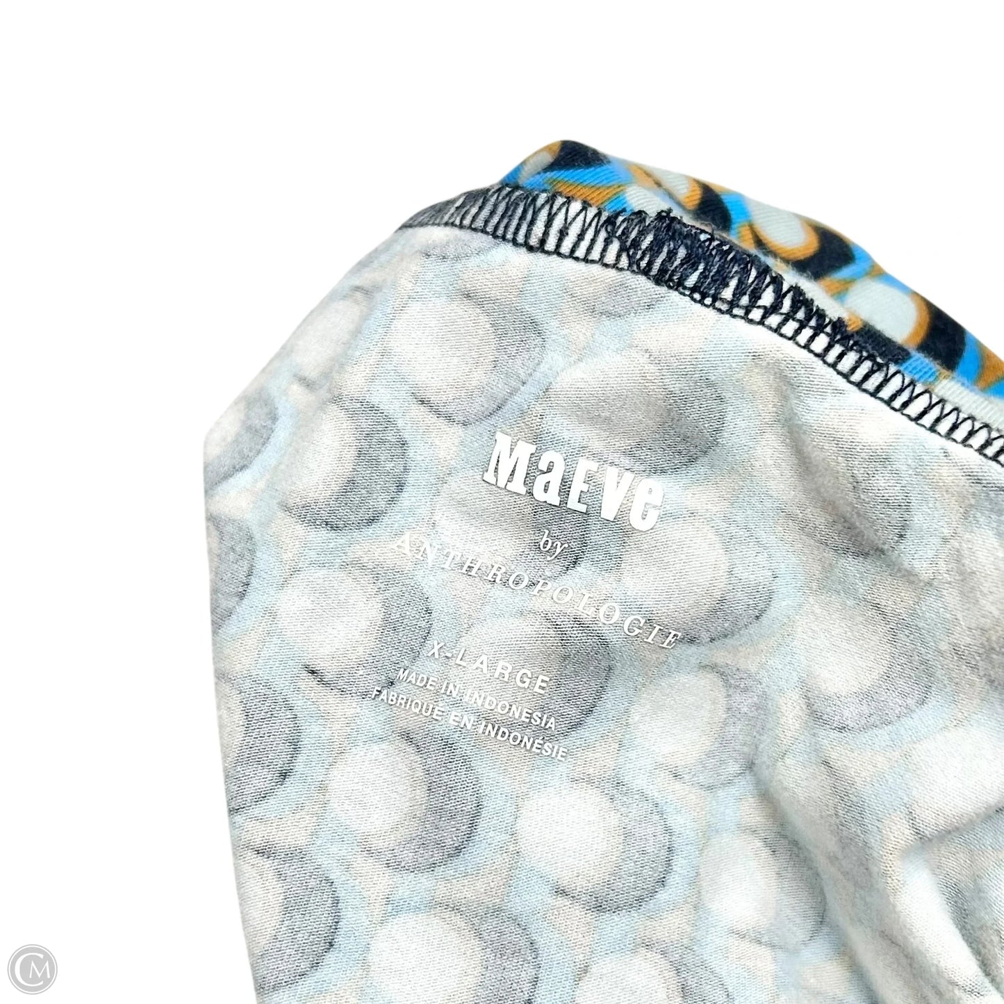 Top Long Sleeve By Maeve In Blue & Brown, Size: Xl