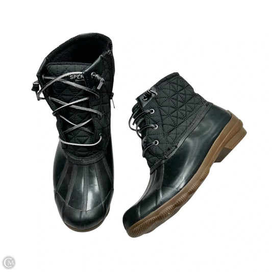 Boots Rain By Sperry In Black & Brown, Size: 9