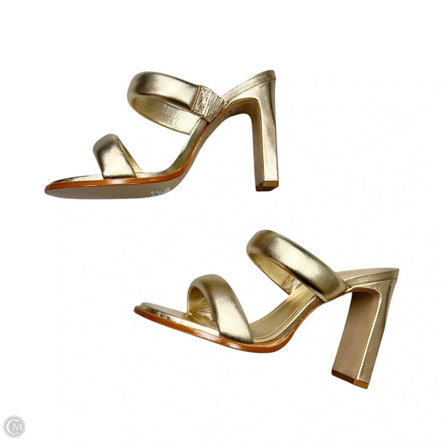 Shoes Heels Block By Schutz In Gold, Size: 8.5