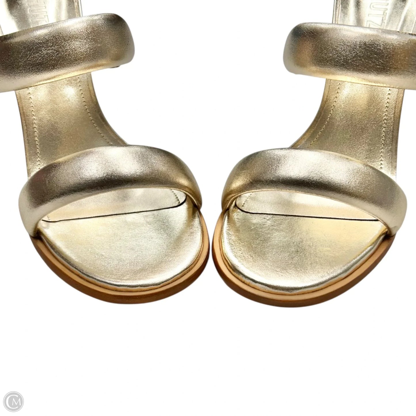 Shoes Heels Block By Schutz In Gold, Size: 8.5