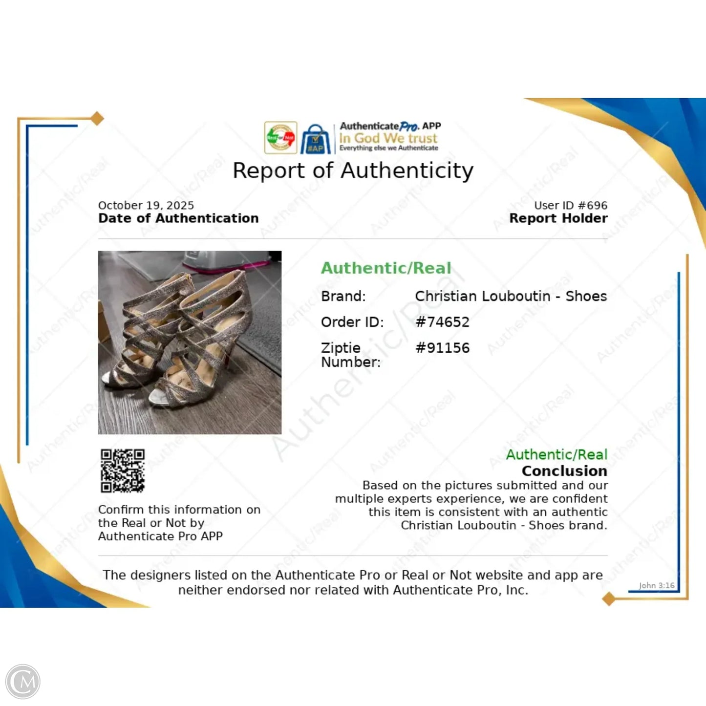 Shoes Luxury Designer By Christian Louboutin In Gold & Red, Size: 9.5