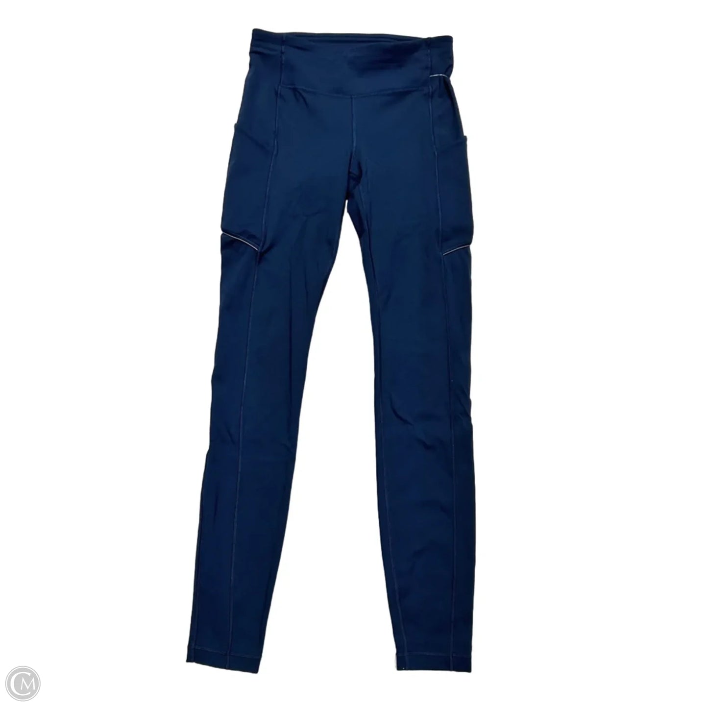 Athletic Leggings By Lululemon In Navy, Size: S