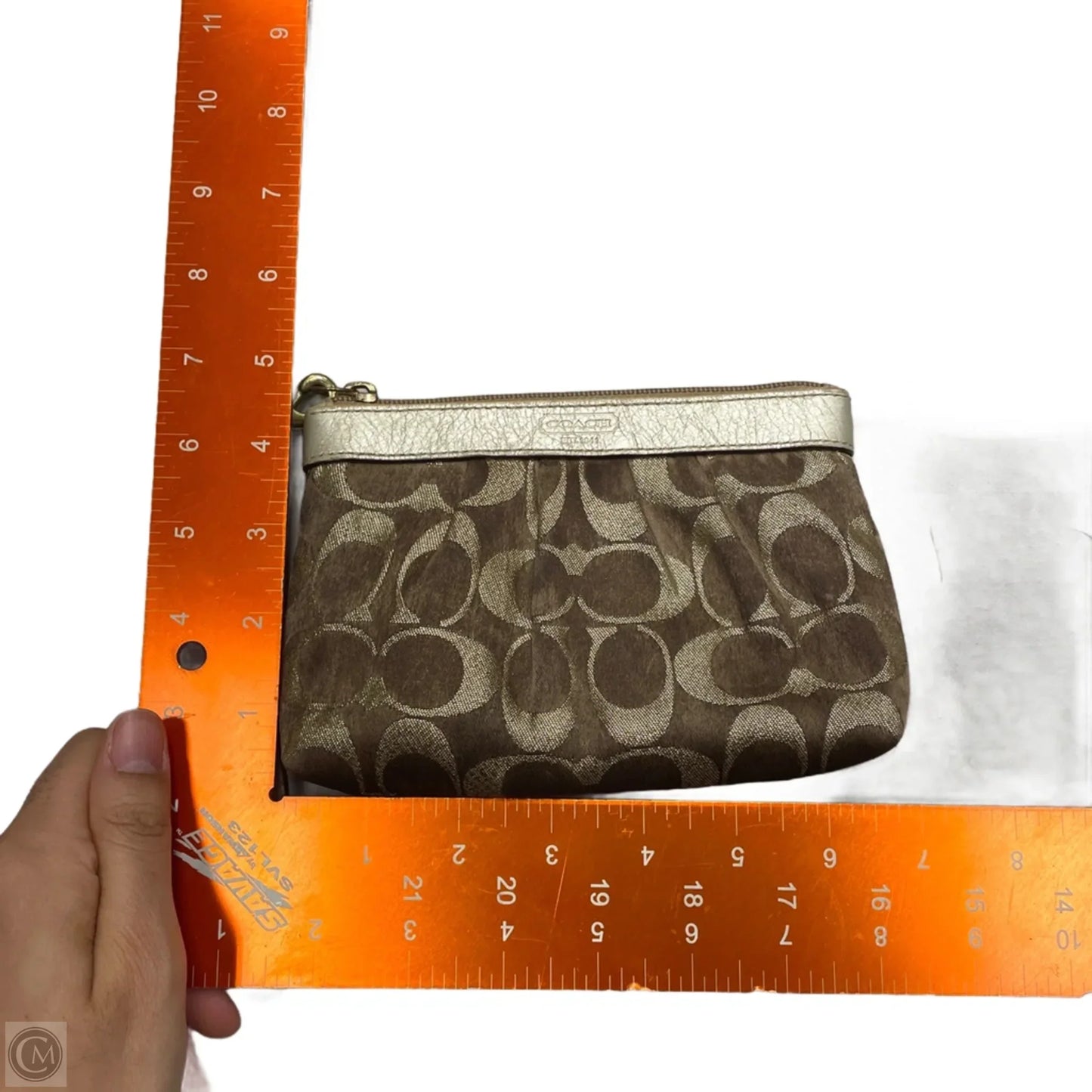 Wristlet Designer By Coach, Size: Medium