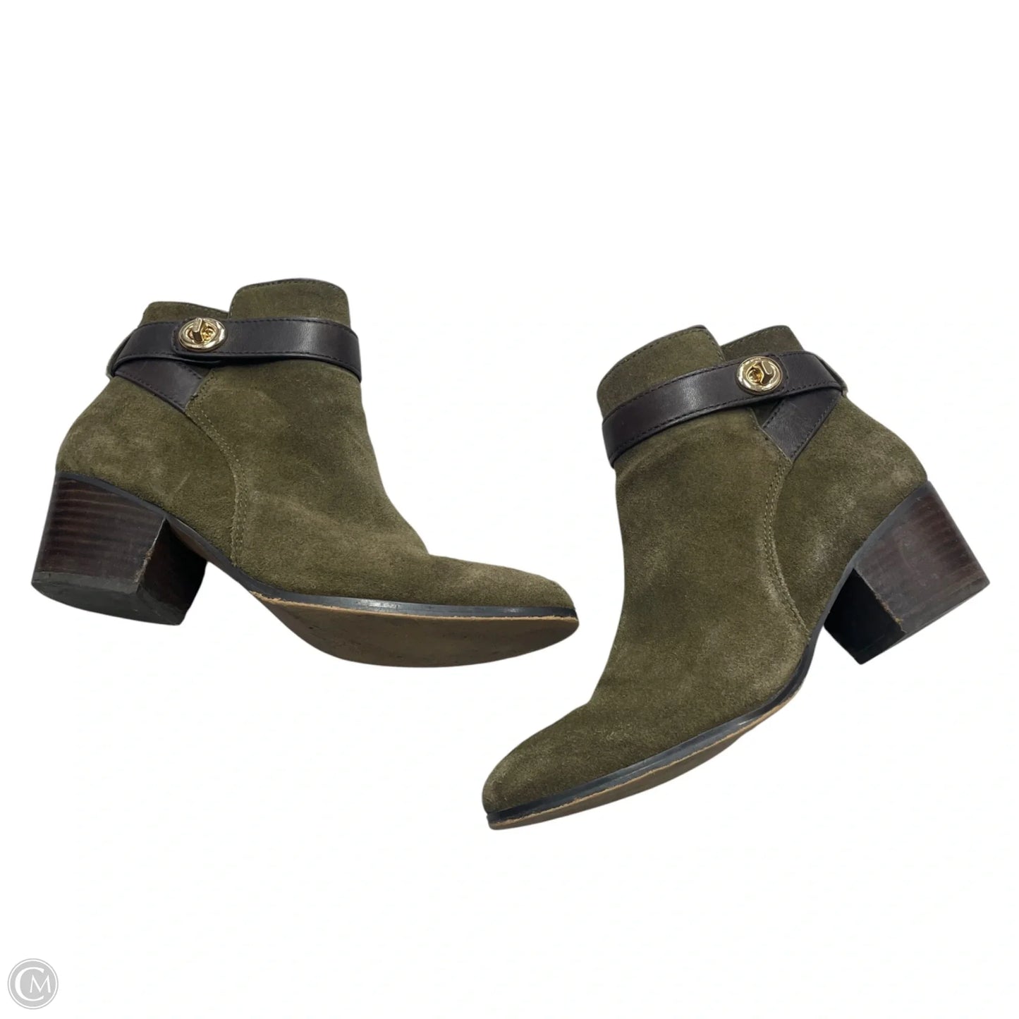Boots Designer By Coach In Green, Size: 6