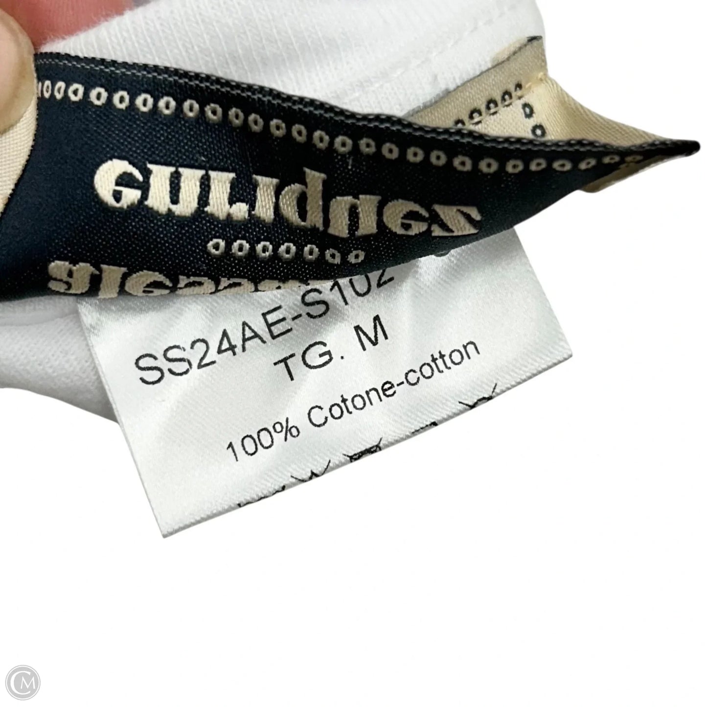 Top Short Sleeve By Alessandro Enriquez In White, Size: M
