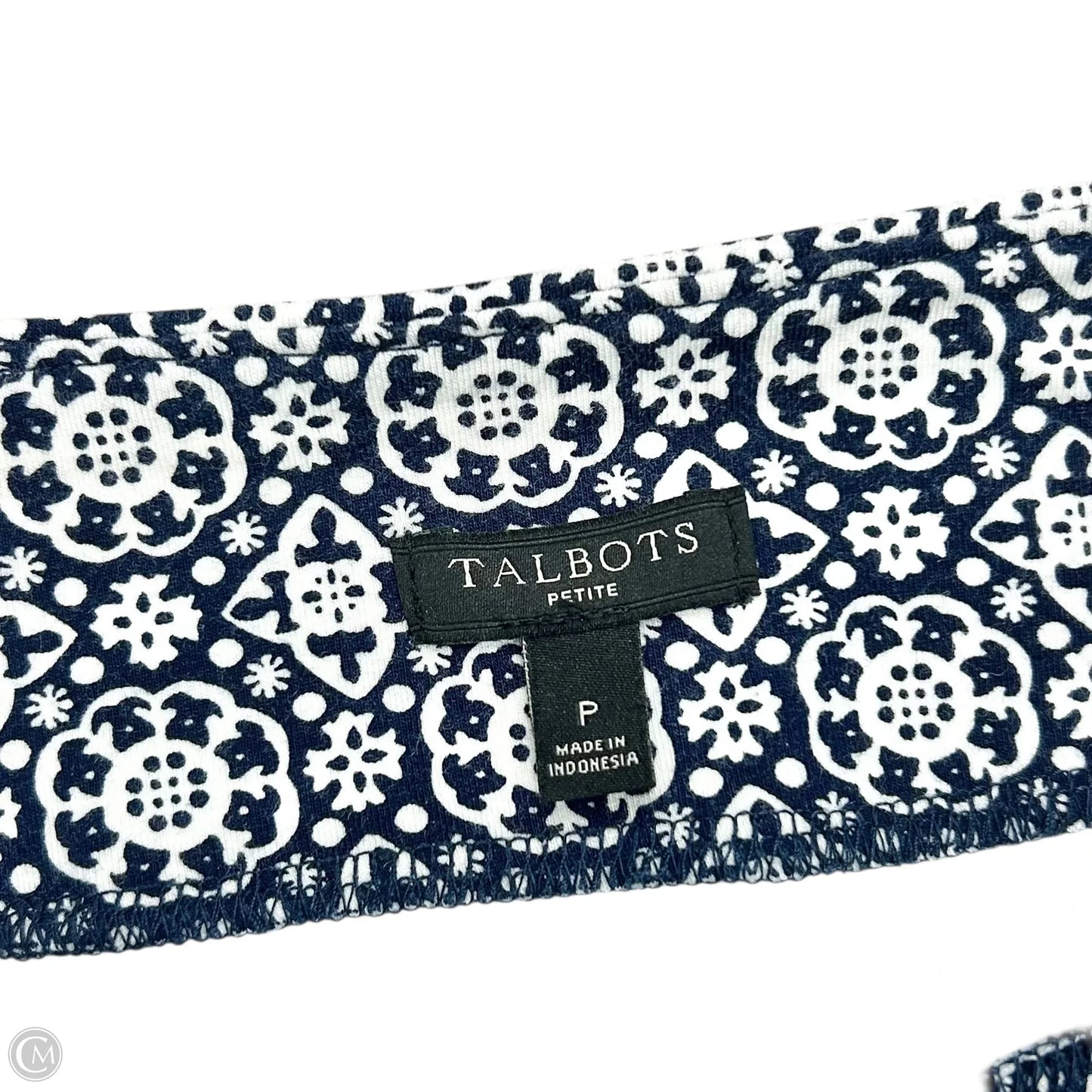 Skirt Maxi By Talbots In Blue & White, Size: XSp