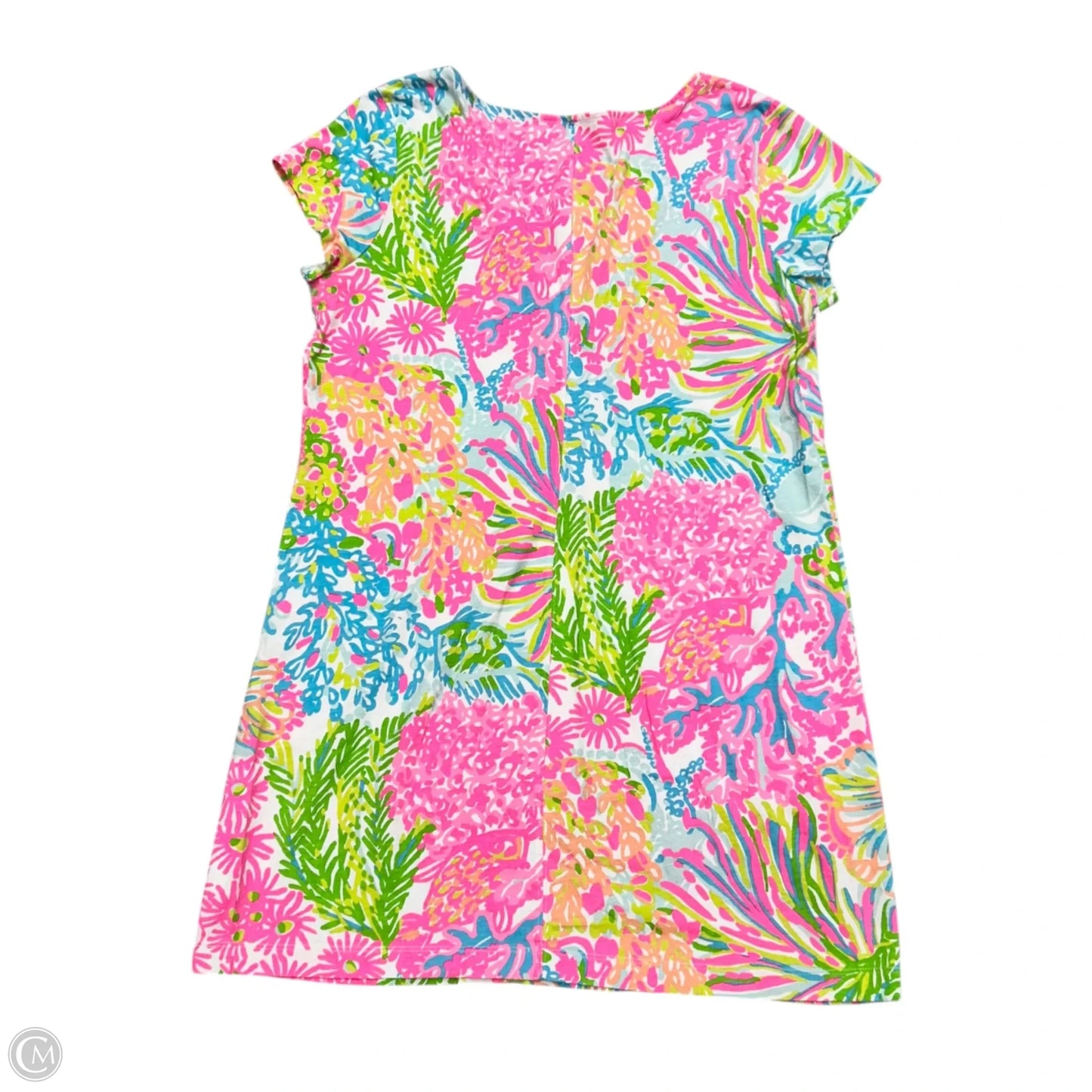 Dress Designer By Lilly Pulitzer In Green & Pink, Size: Xl