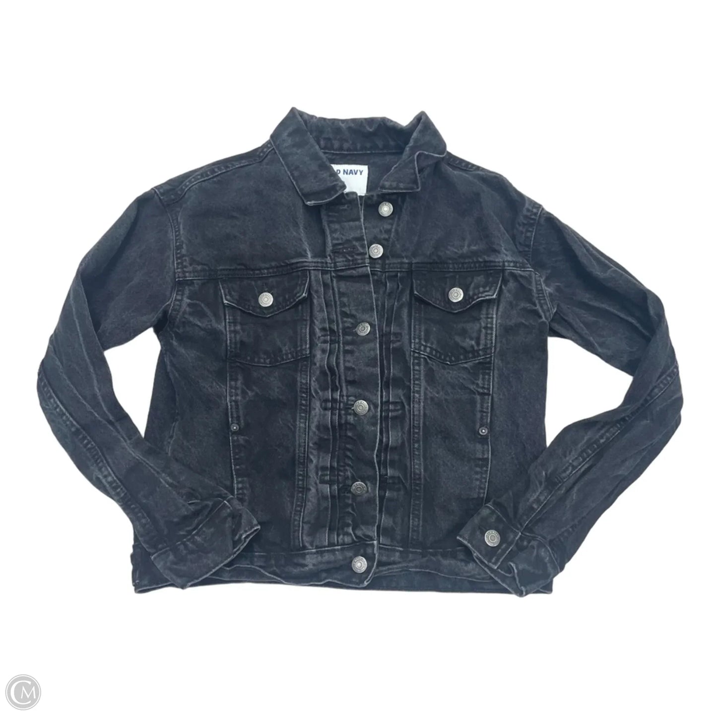Jacket Denim By Old Navy In Black Denim, Size: S
