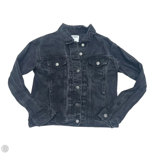 Jacket Denim By Old Navy In Black Denim, Size: S