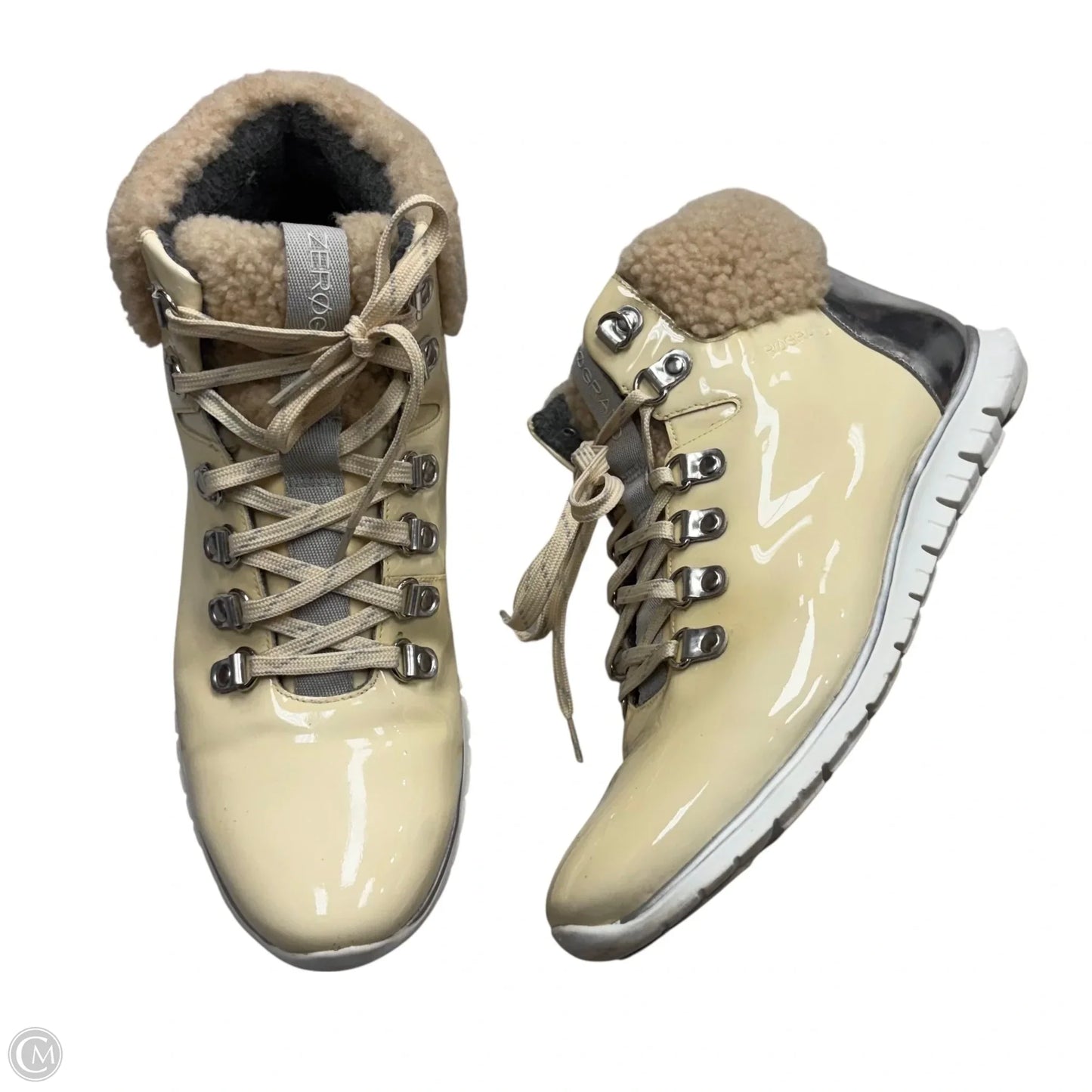 Boots Ankle Flats By Cole-haan In Cream, Size: 10