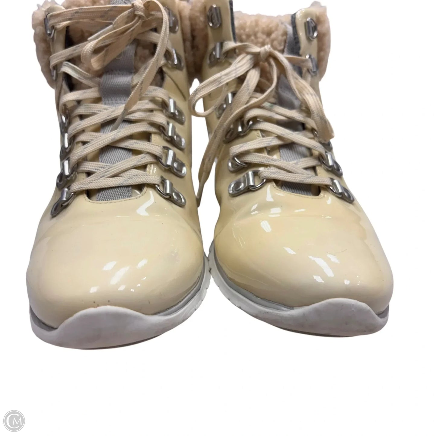 Boots Ankle Flats By Cole-haan In Cream, Size: 10