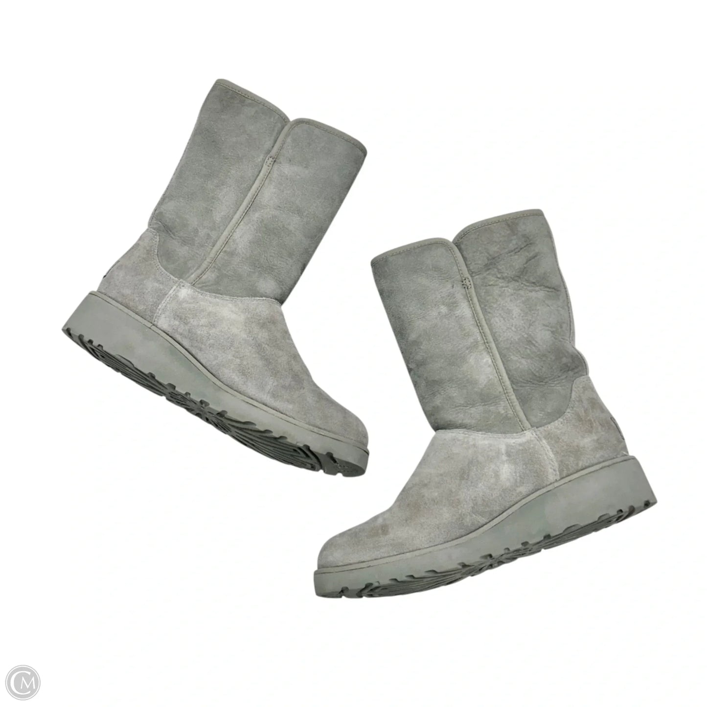Boots Designer By Ugg In Grey, Size: 8.5