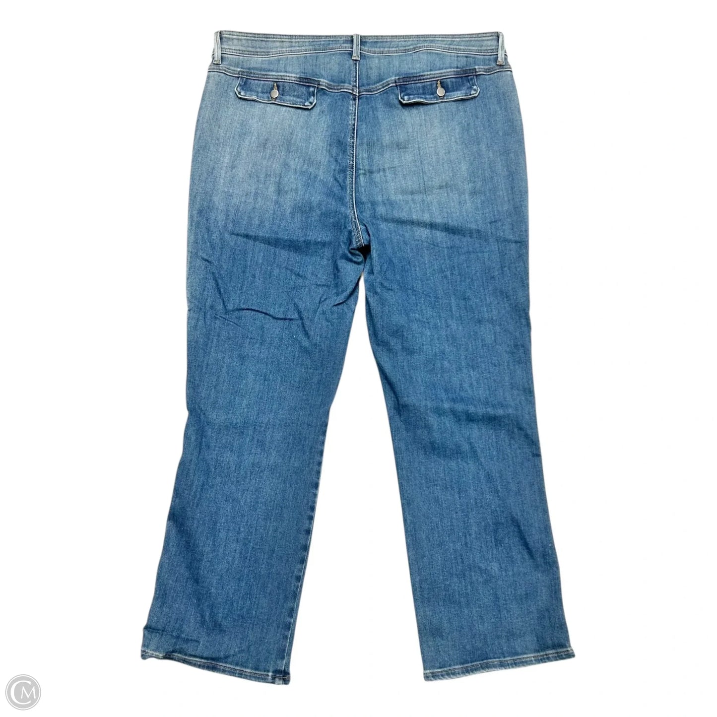 Jeans Straight By Not Your Daughters Jeans In Blue Denim, Size: 14