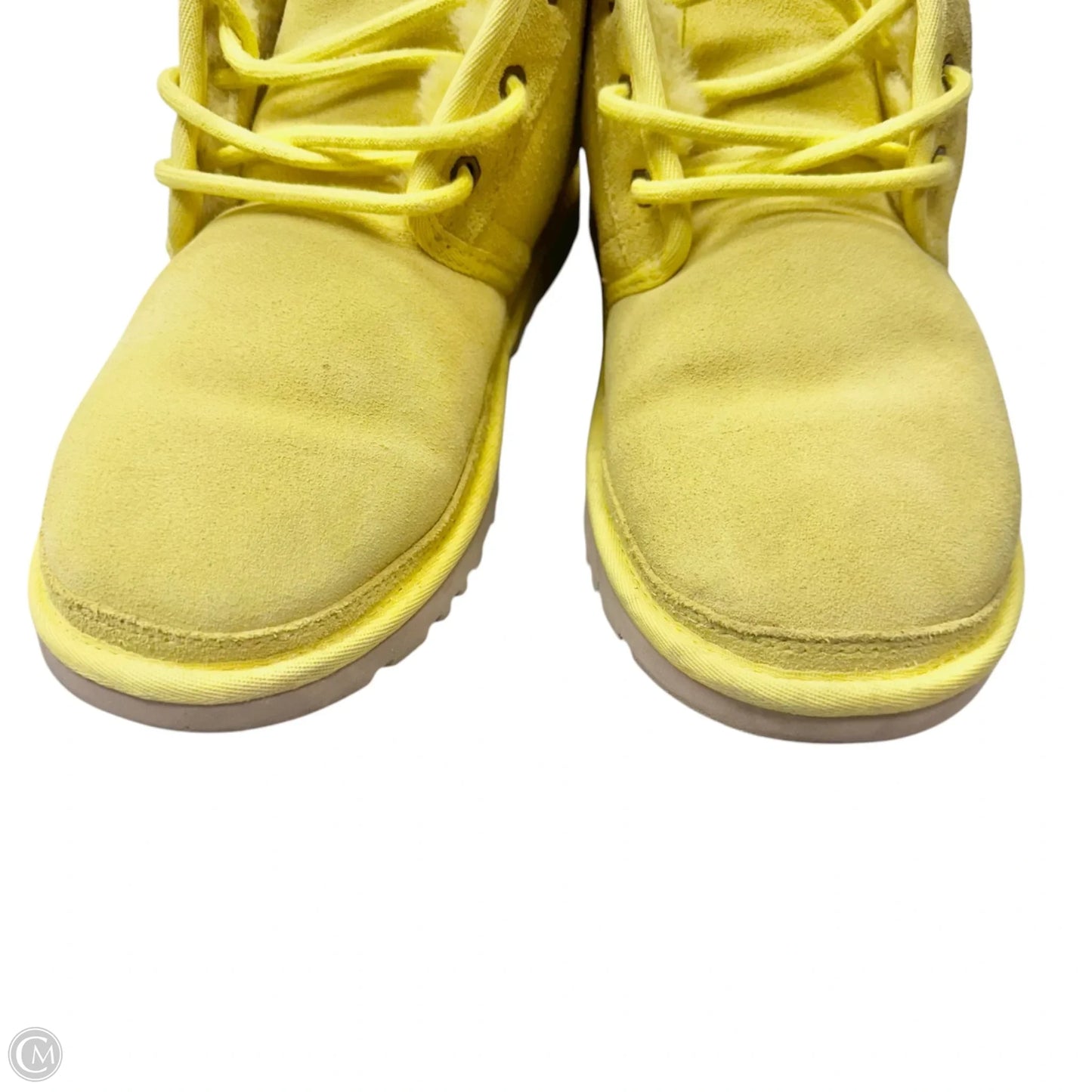 Boots Designer By Ugg In Yellow, Size: 8