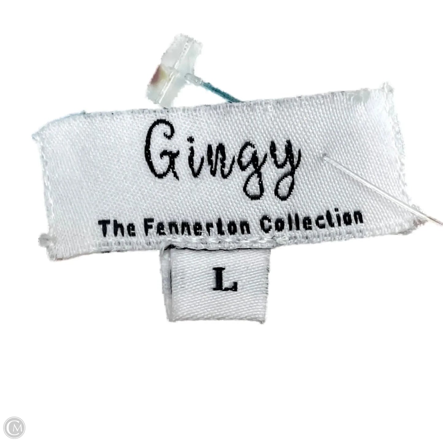 Dress Casual Short By Gingy In Blue & White, Size: L