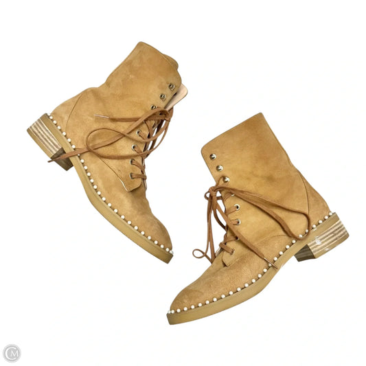 Boots Designer By Stuart Weitzman In Tan, Size: 7