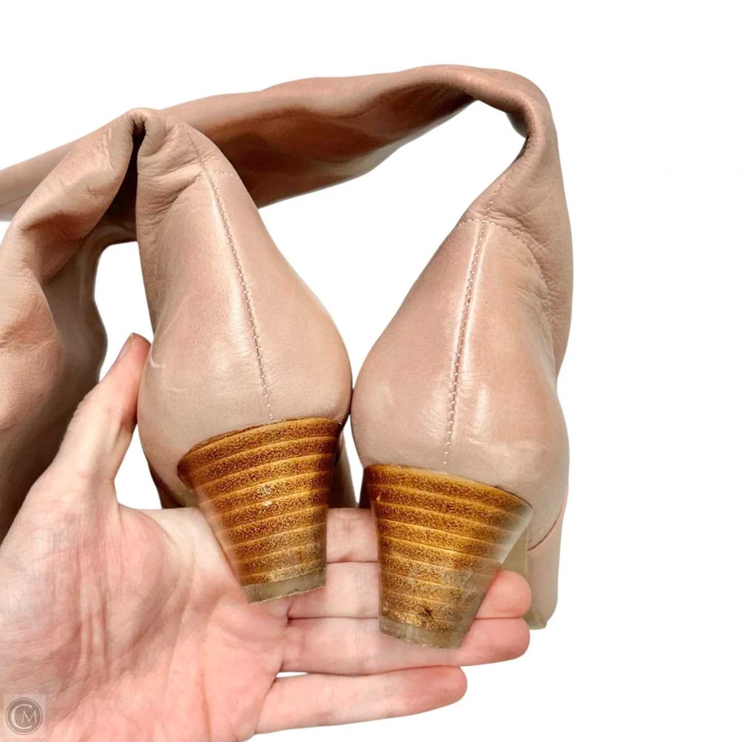 Boots Leather In Pink, Size: 6.5