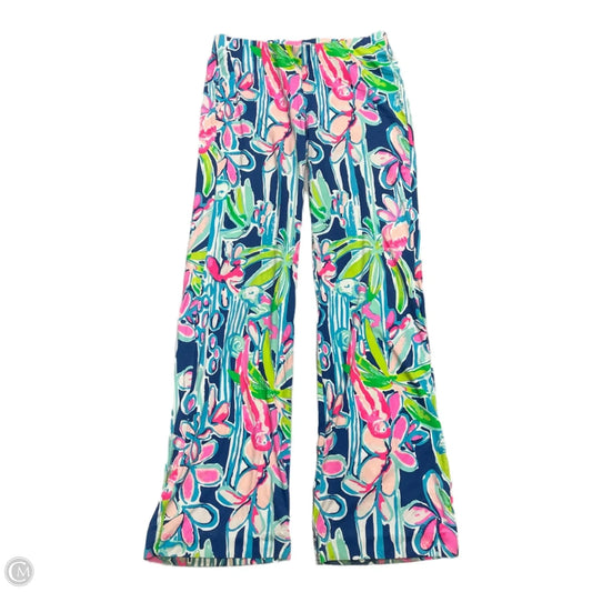 Pants Designer By Lilly Pulitzer In Blue & Pink, Size: Xs