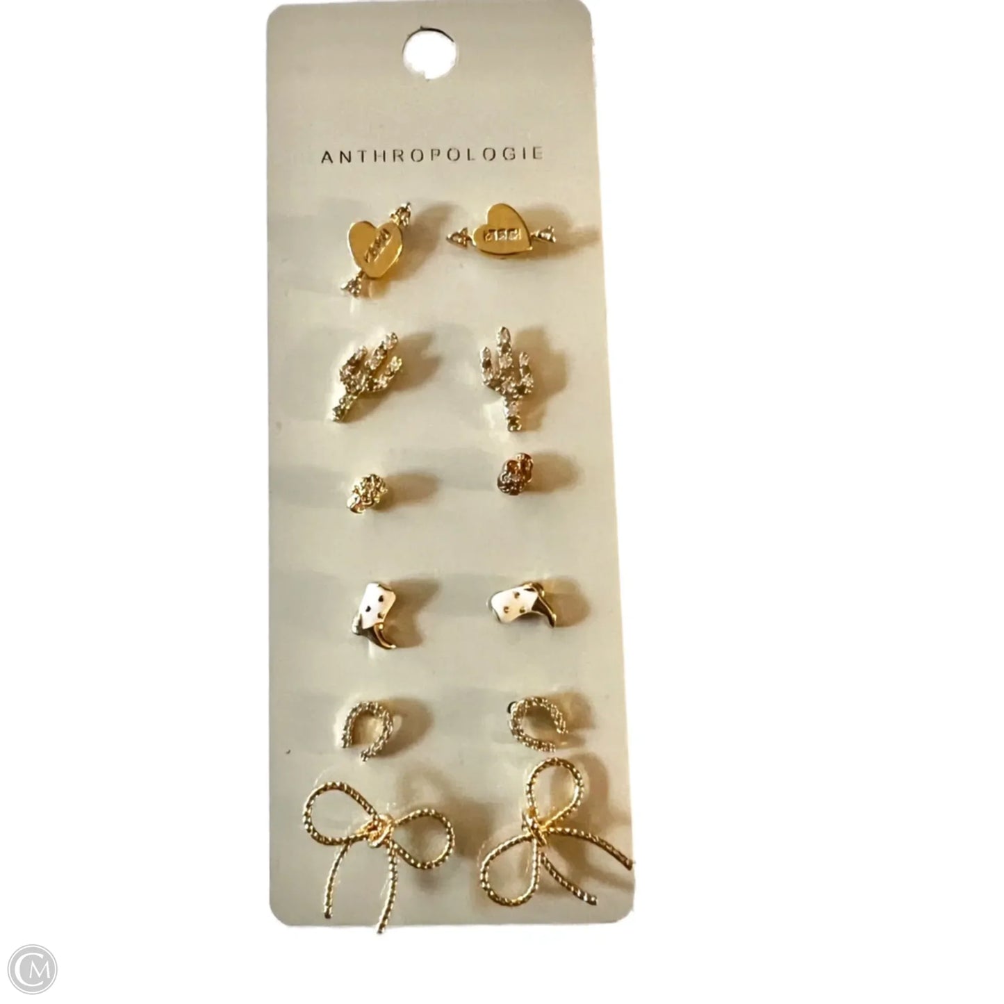 Earrings Stud By Anthropologie, Size: 06 Piece Set