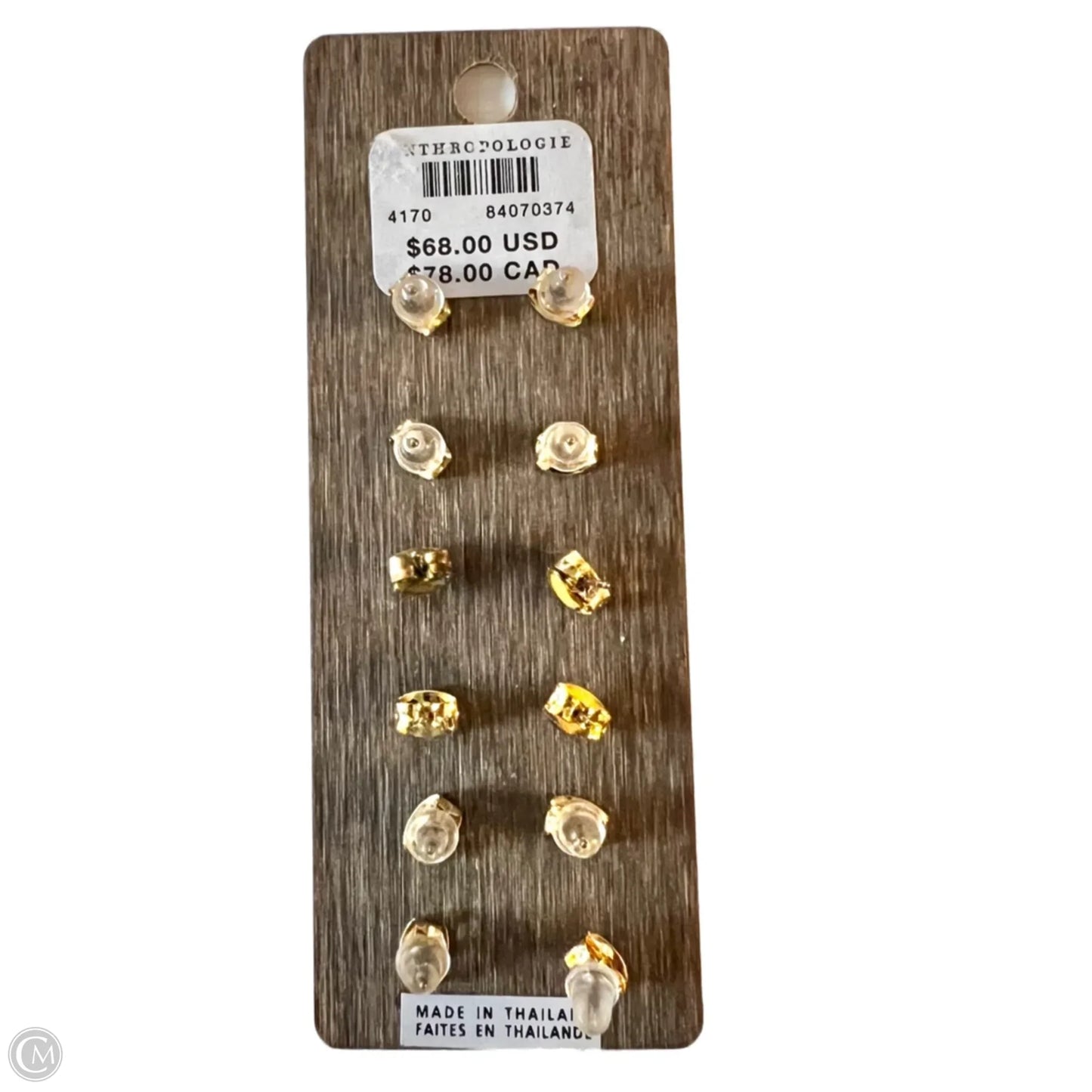 Earrings Stud By Anthropologie, Size: 06 Piece Set