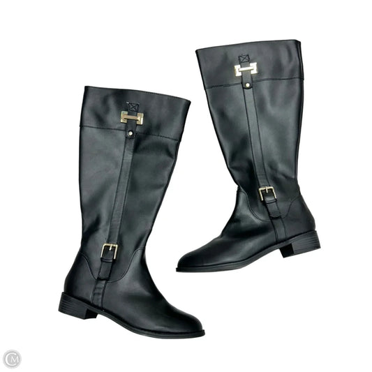 Boots Knee Heels By Karen Scott In Black, Size: 9