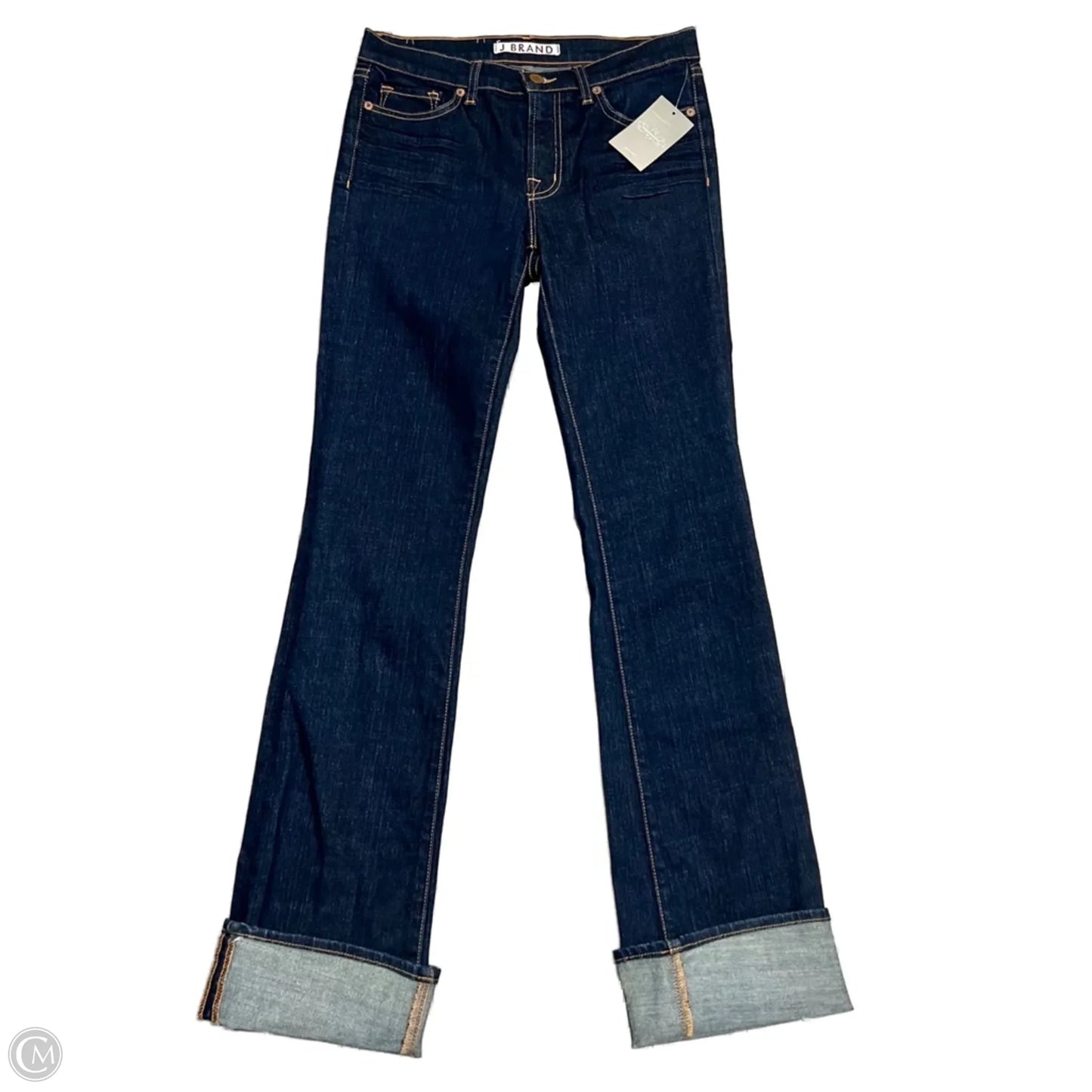Jeans Straight By J Brand In Blue Denim, Size: 6