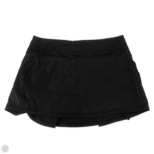 Athletic Skort By Lululemon In Black, Size: S