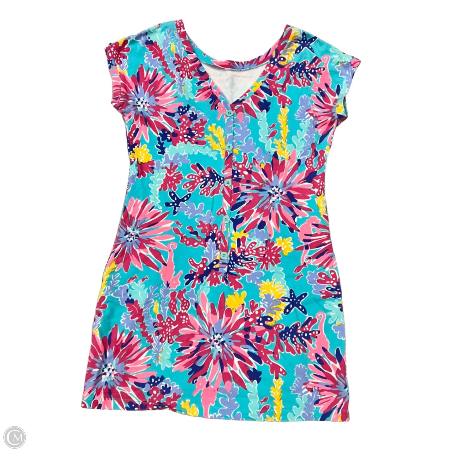 Dress Designer By Lilly Pulitzer In Blue & Pink, Size: L