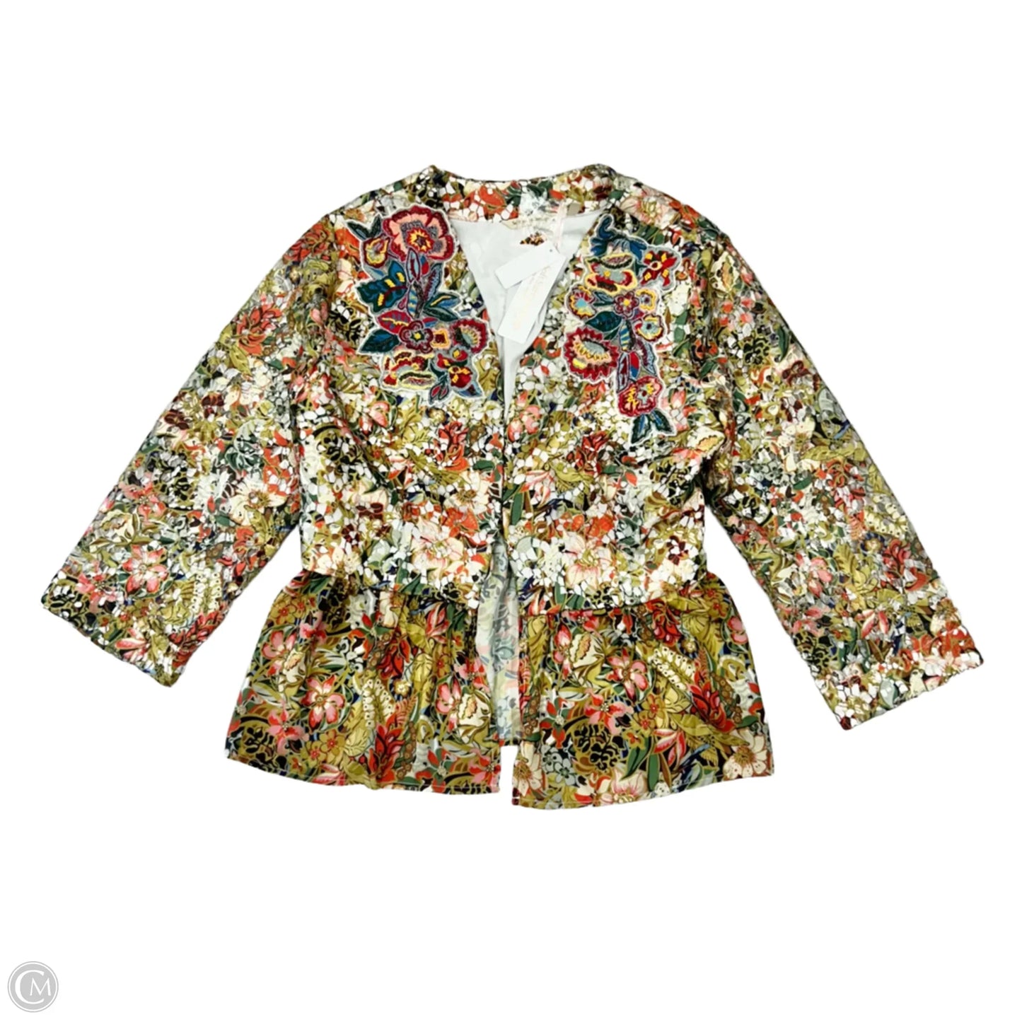 Jacket Other By Soft Surroundings In Floral Print, Size: L