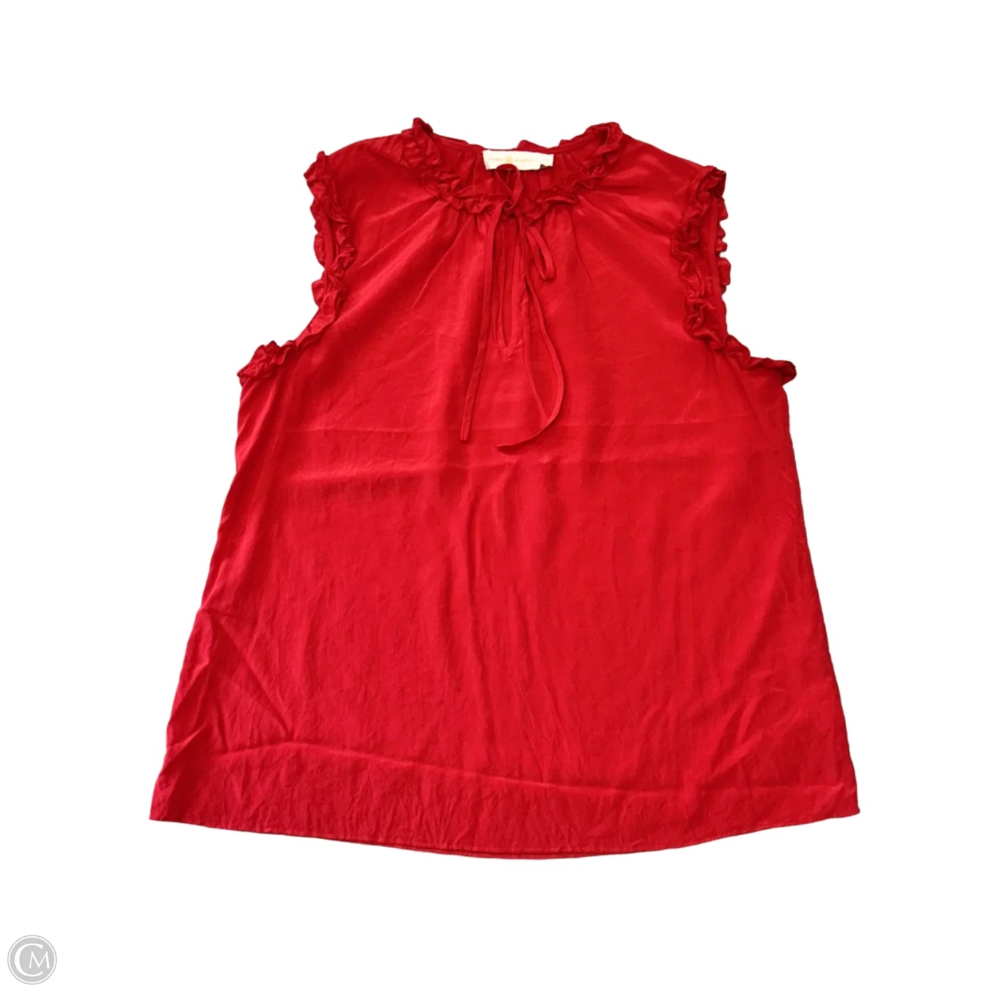 Blouse Designer By Tory Burch In Red, Size: M