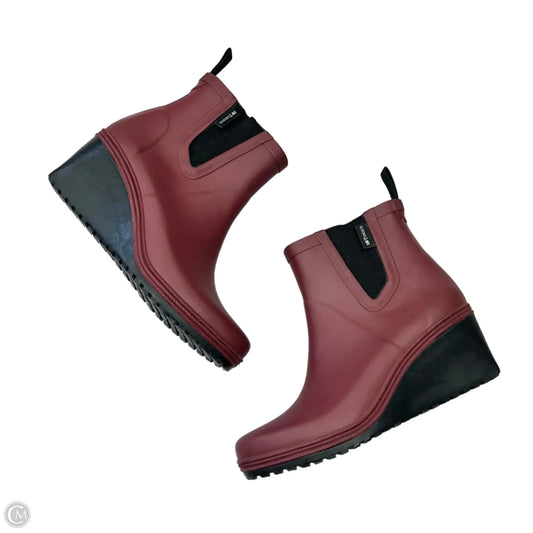 Boots Rain By Tretorn In Maroon, Size: 6.5