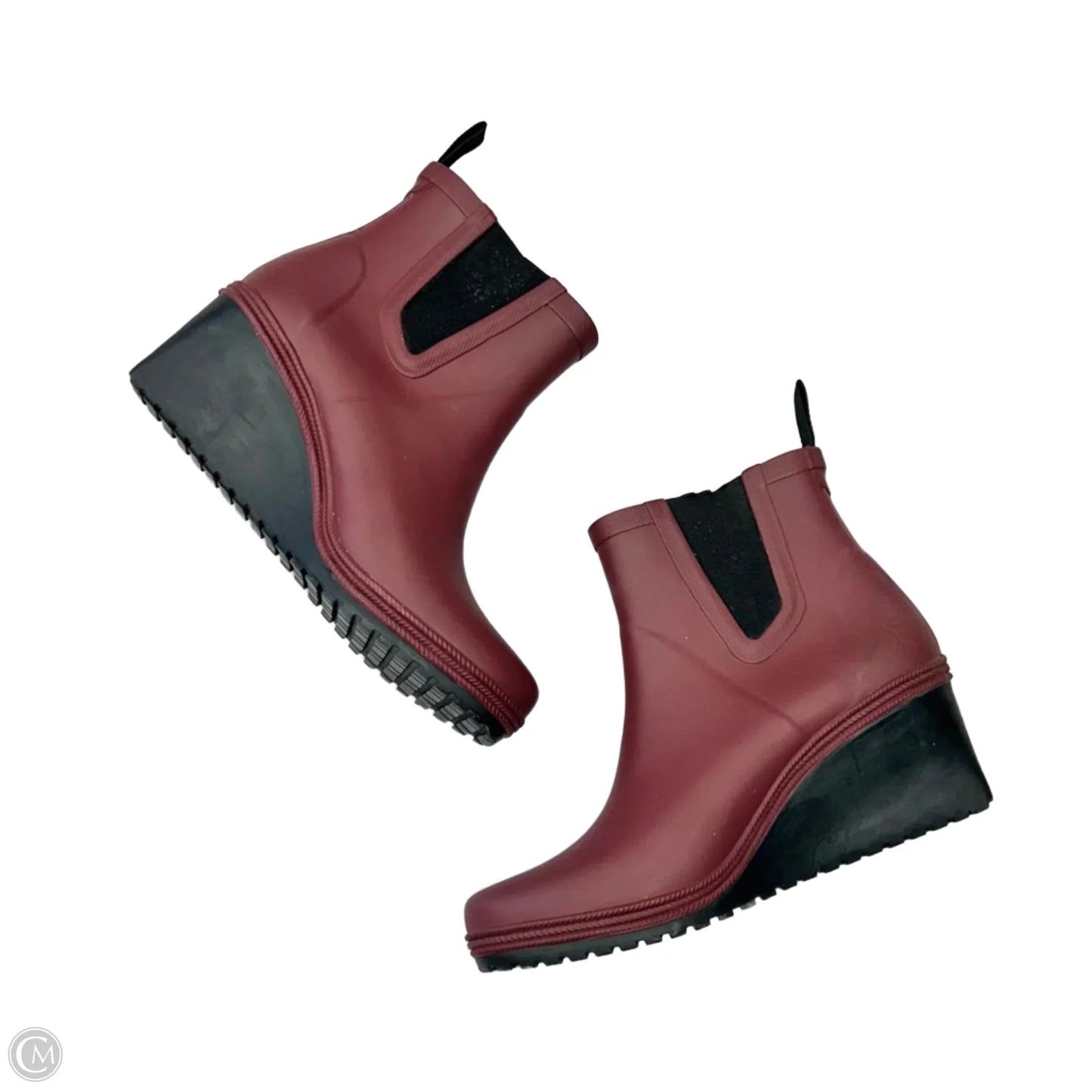Boots Rain By Tretorn In Maroon, Size: 6.5