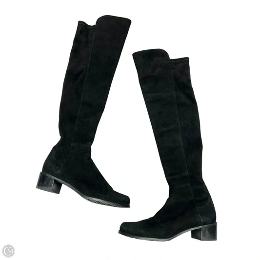 Boots Designer By Stuart Weitzman In Black, Size: 7.5