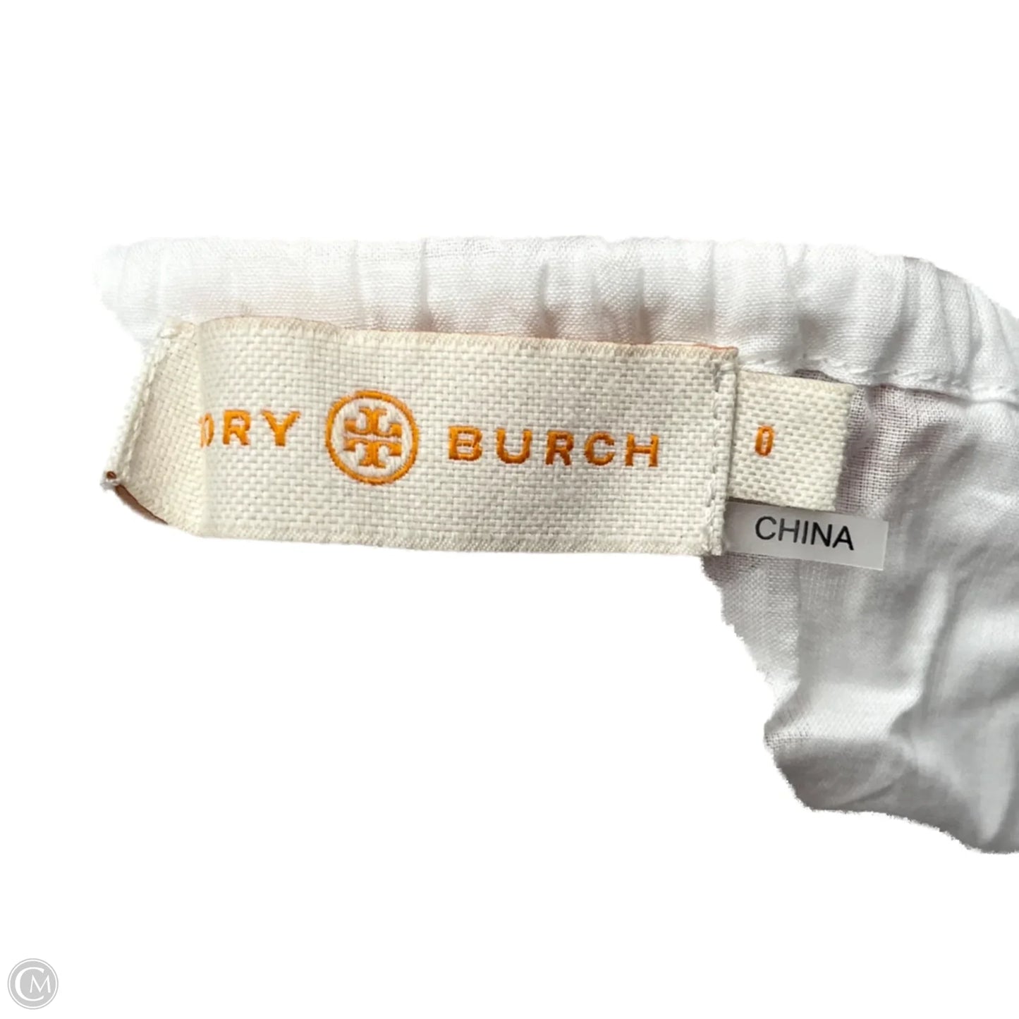 Top Long Sleeve Designer By Tory Burch In White, Size: Xs