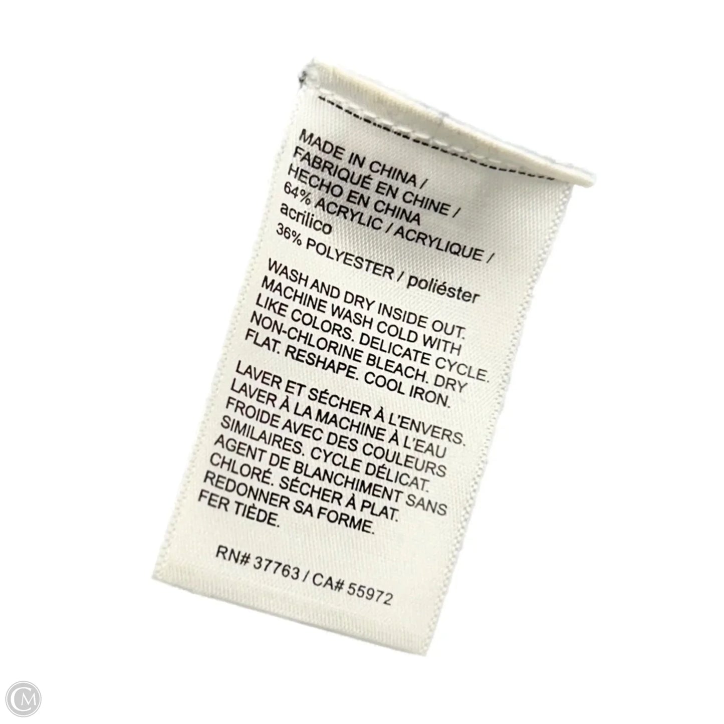 Sweater By Rafaella In Blue & White, Size: L