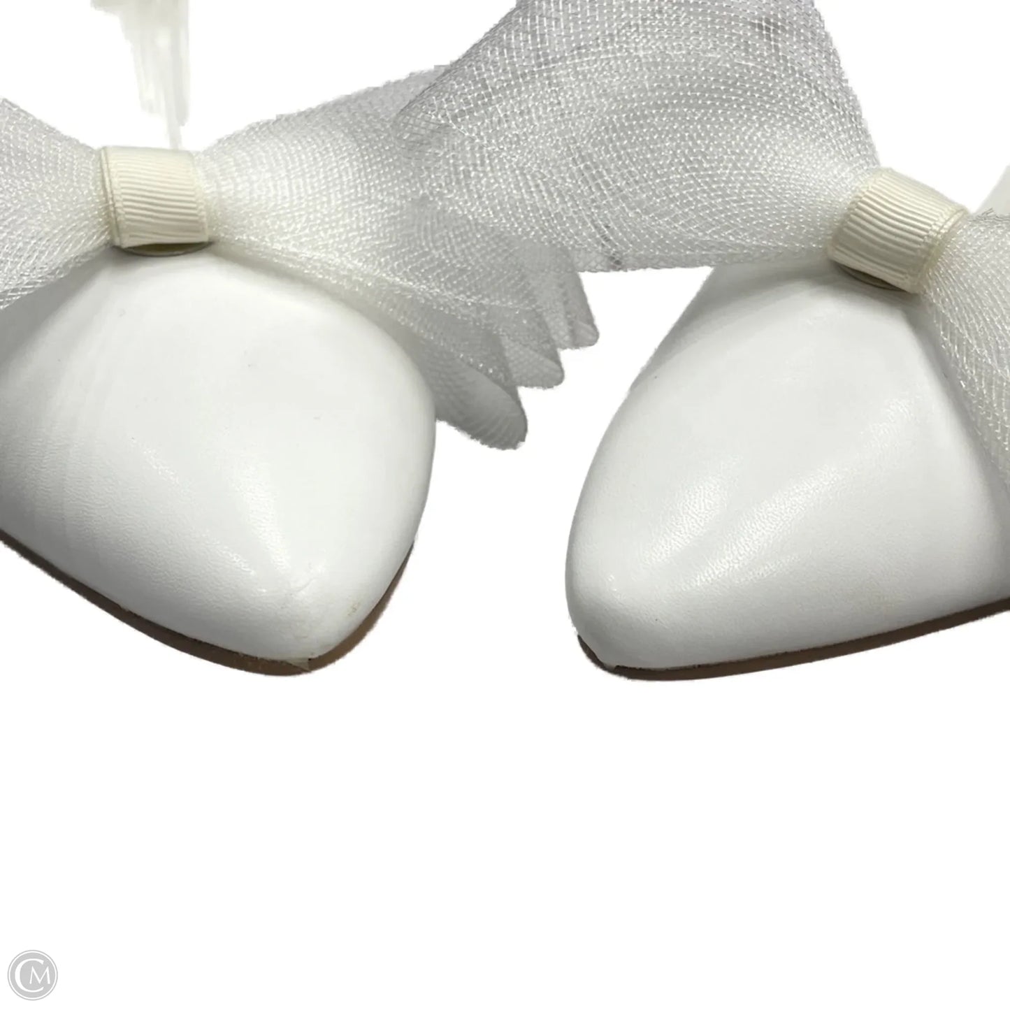 Shoes Heels Block By Clothes Mentor In White, Size: 7.5