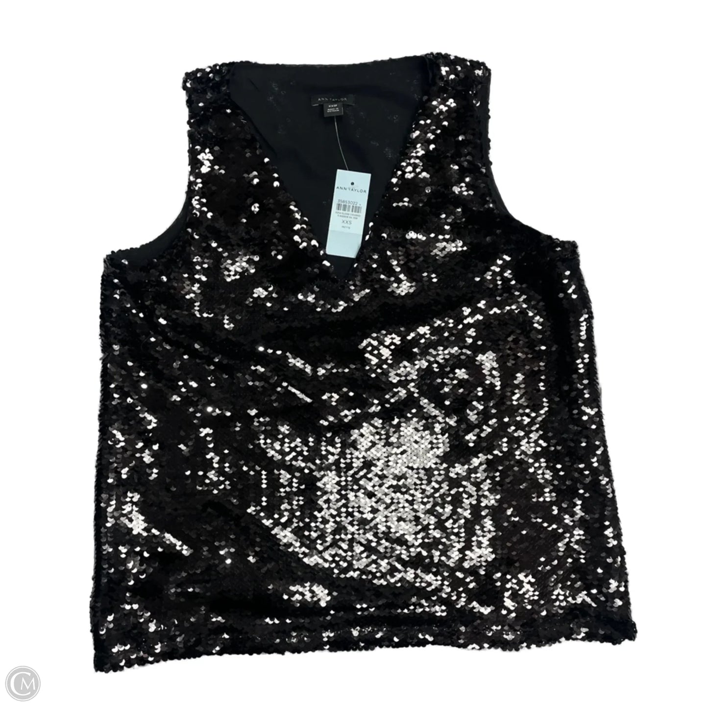 Top Sleeveless By Ann Taylor In Black, Size: Xxsp